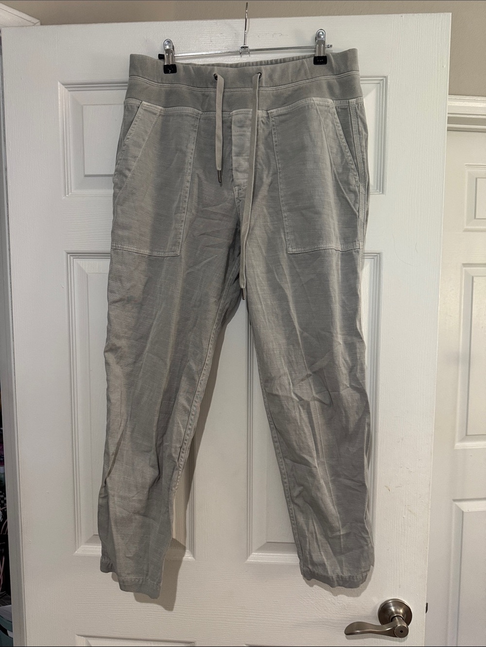 James Perse Light Gray Drawstring Casual Pants